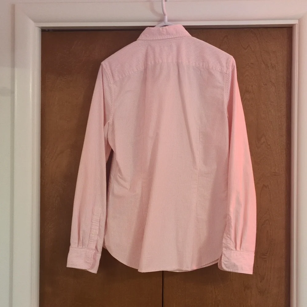 🩷 Ralph Lauren Pastel Pink Stripe Button Down Shirt - Picture 5 of 6